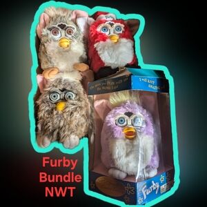 Furby Limited Edition Bundle Vintage Toys 1998 1st Gen 1999 2ndGen Christmas NWT